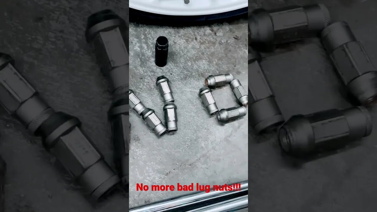 Removed some bad lightweight aluminum Lug nuts that I never trust