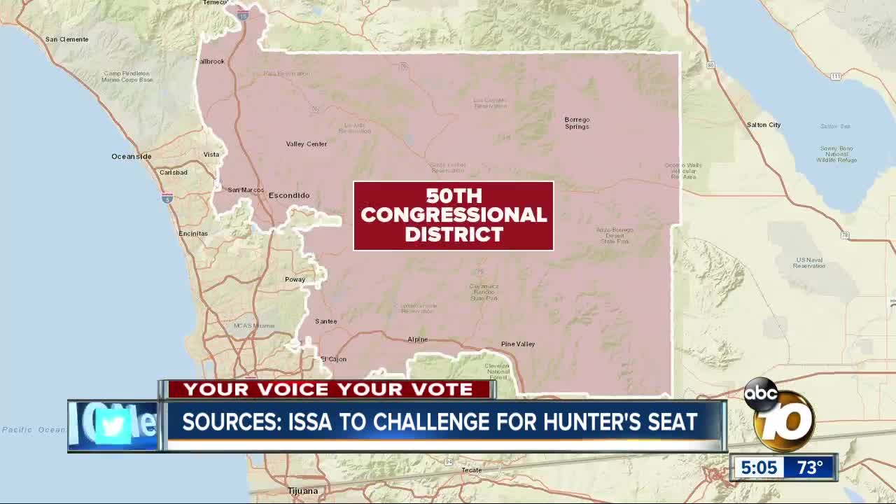 Sources: Issa to challenge for Hunter's seat