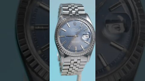 Rolex Datejust Model 1603 with Blue Stick Dial #rolex #rolexwatch #gmt #datejust #luxury