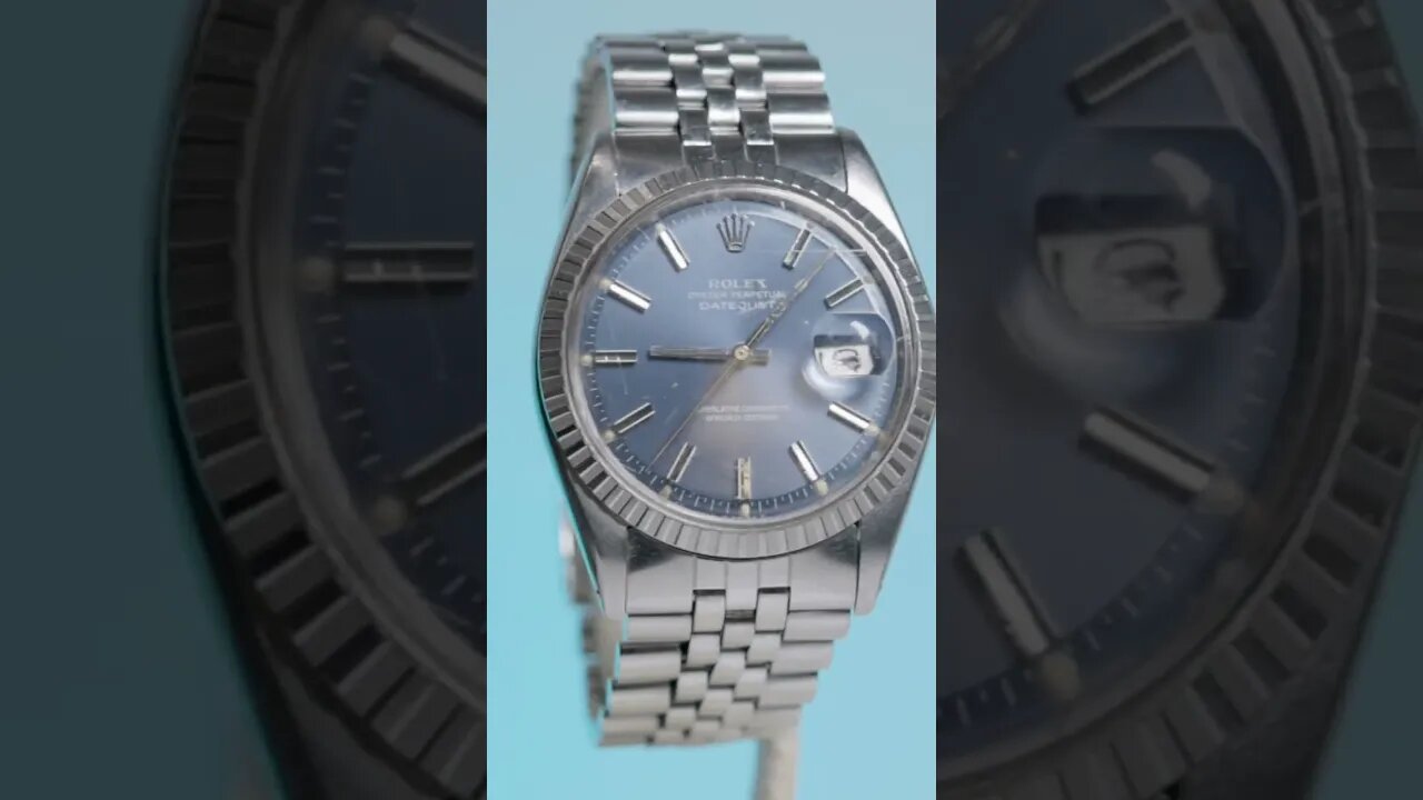 Rolex Datejust Model 1603 with Blue Stick Dial #rolex #rolexwatch #gmt #datejust #luxury