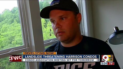 Landslide threatens Harrison condos