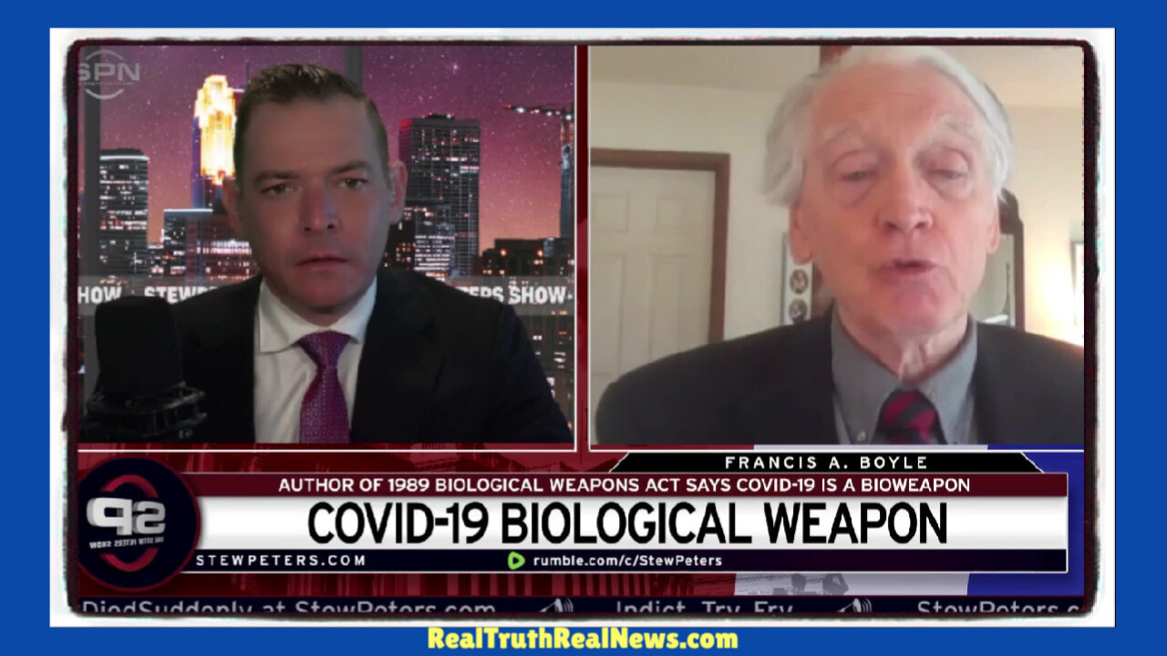 ☢️ Intl. Lawyer Professor Francis Boyle Says COVID is a BIOWEAPON the End Goal of DARPA, Pentagon, FDA, CDC, and the CIA is Depopulation