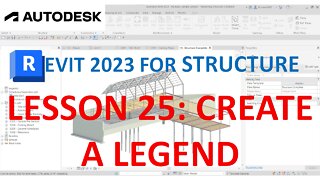 REVIT 2023 STRUCTURE: LESSON 25 - CREATE A LEGEND