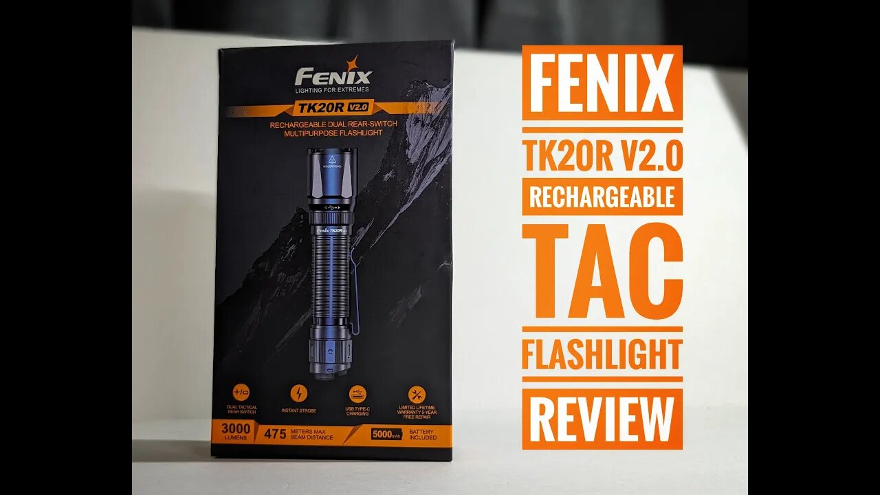 Fenix TK20R V2.0 Rechargeable Tac Flashlight Review