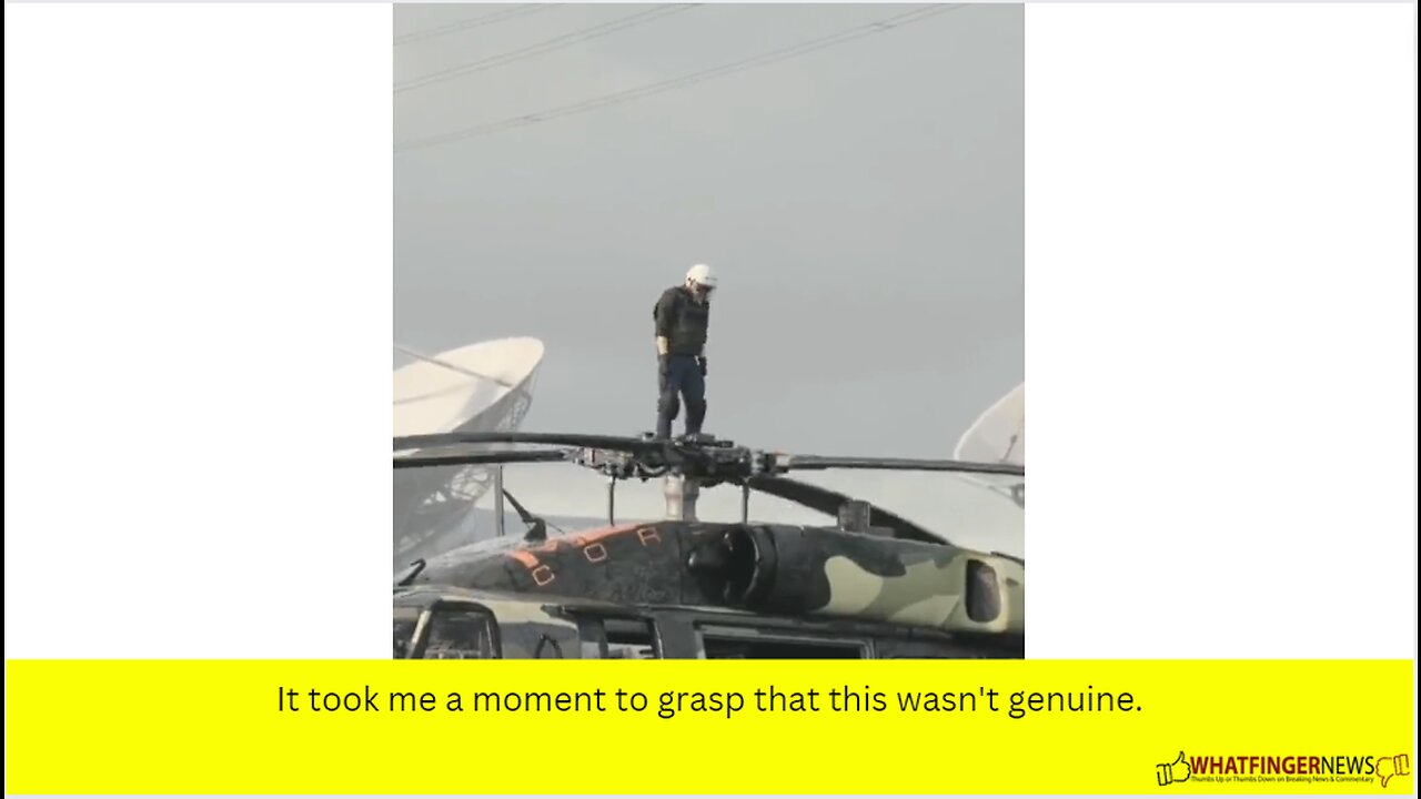 It took me a moment to grasp that this wasn't genuine.