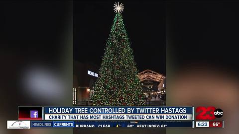 Holiday Tree Controlled by Twitter Hashtags