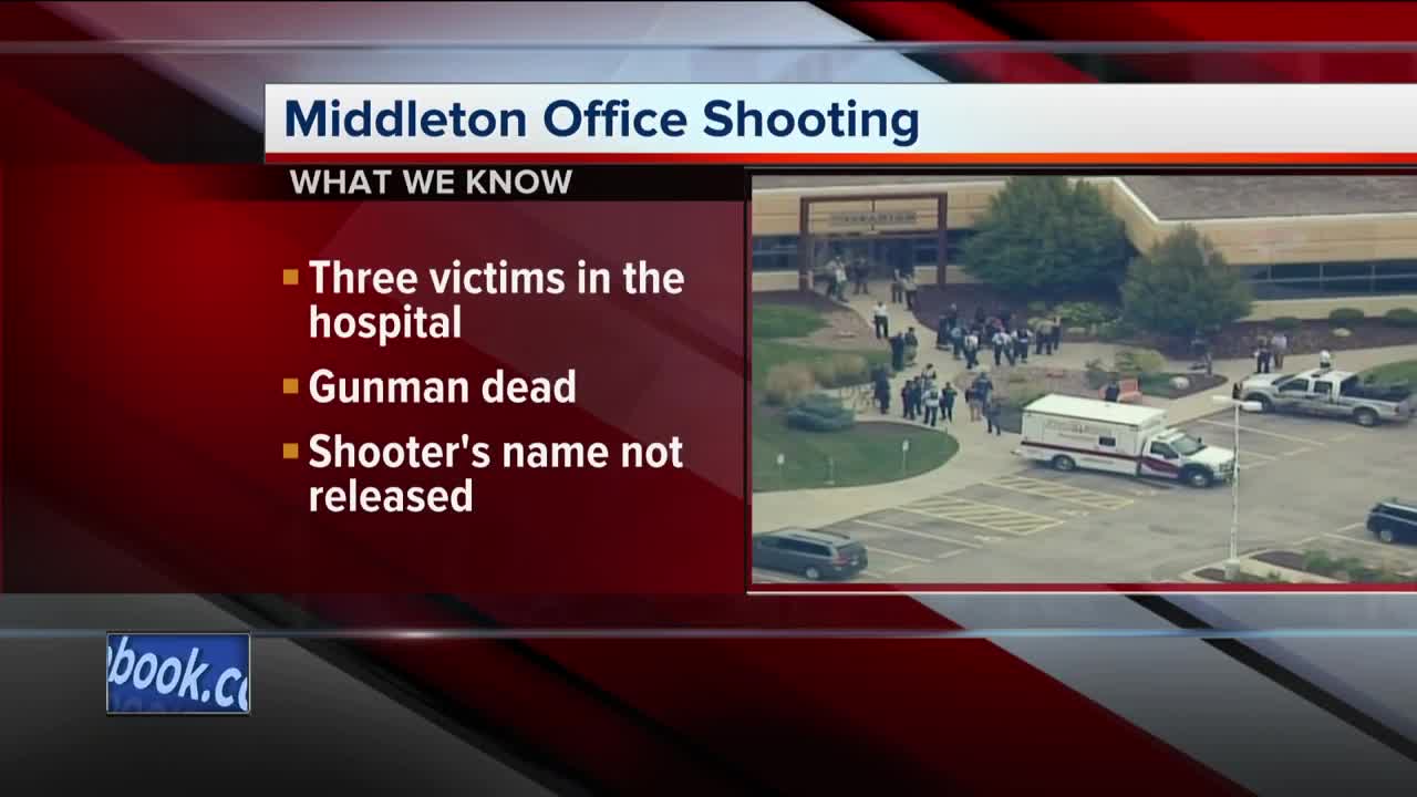 Suspect in Middleton office shooting dies from injuries