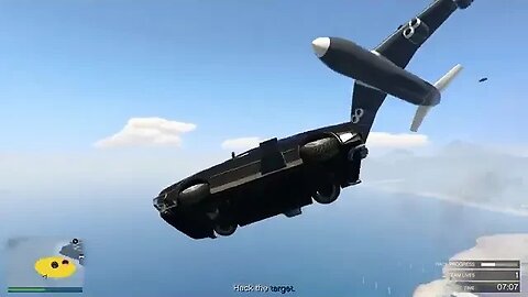 Trying to land on airplane😅 #gta5 #gta5online #gtav