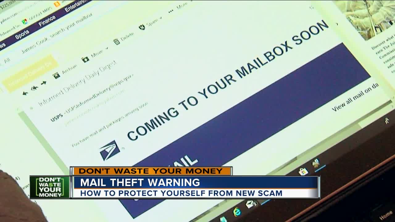 Mail theft warning