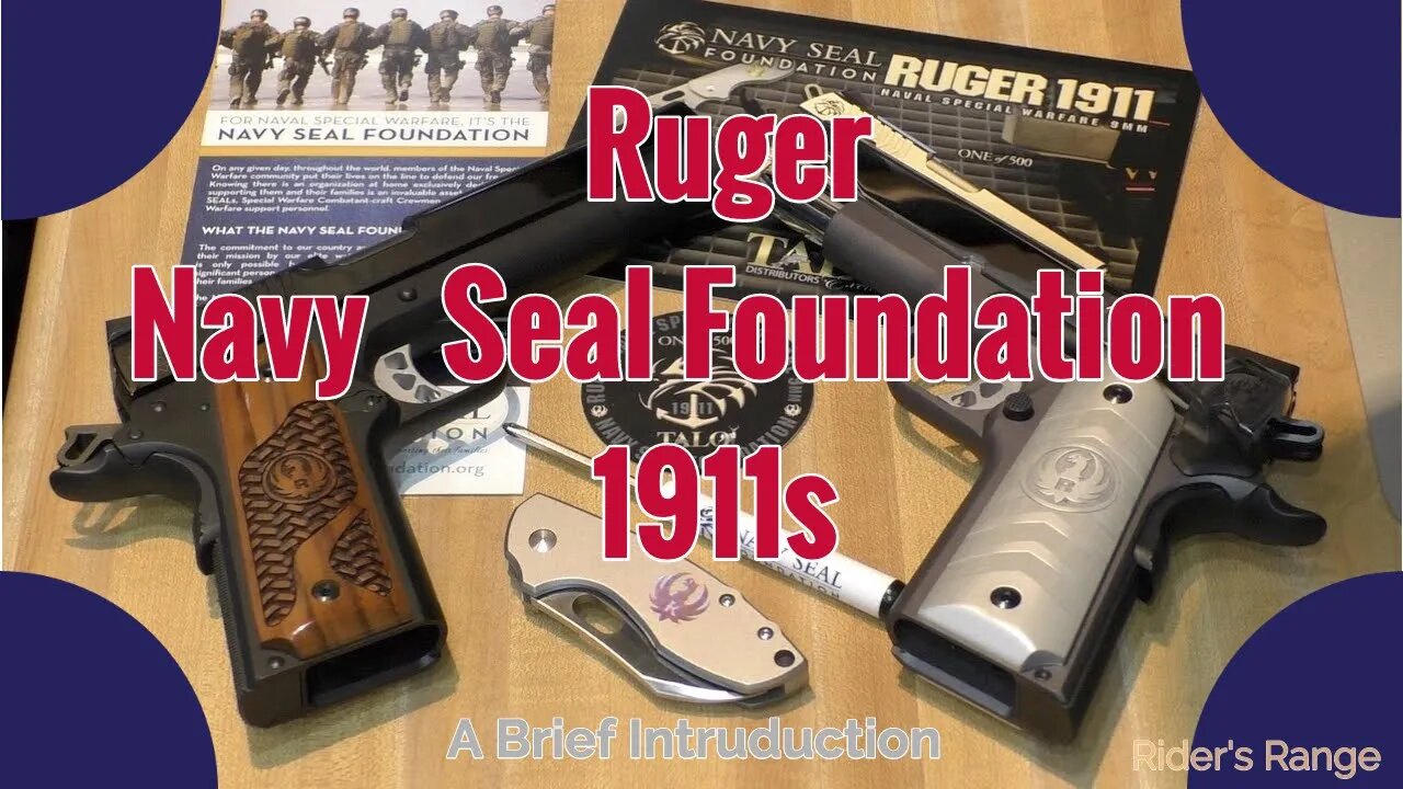 Ruger Navy Seal Foundation 1911s