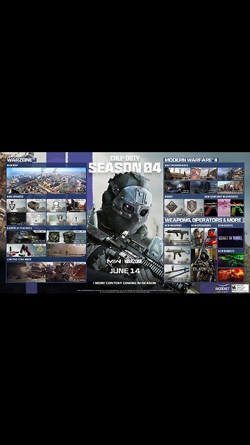 Season 4 Road Map MWII & Warzone - #shorts