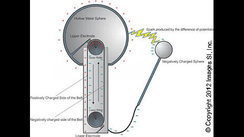 Should a person touch 200,000 volts - Graaff generator experiment