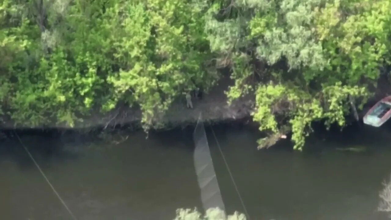 Ukraine get taken out well trying to cross a river