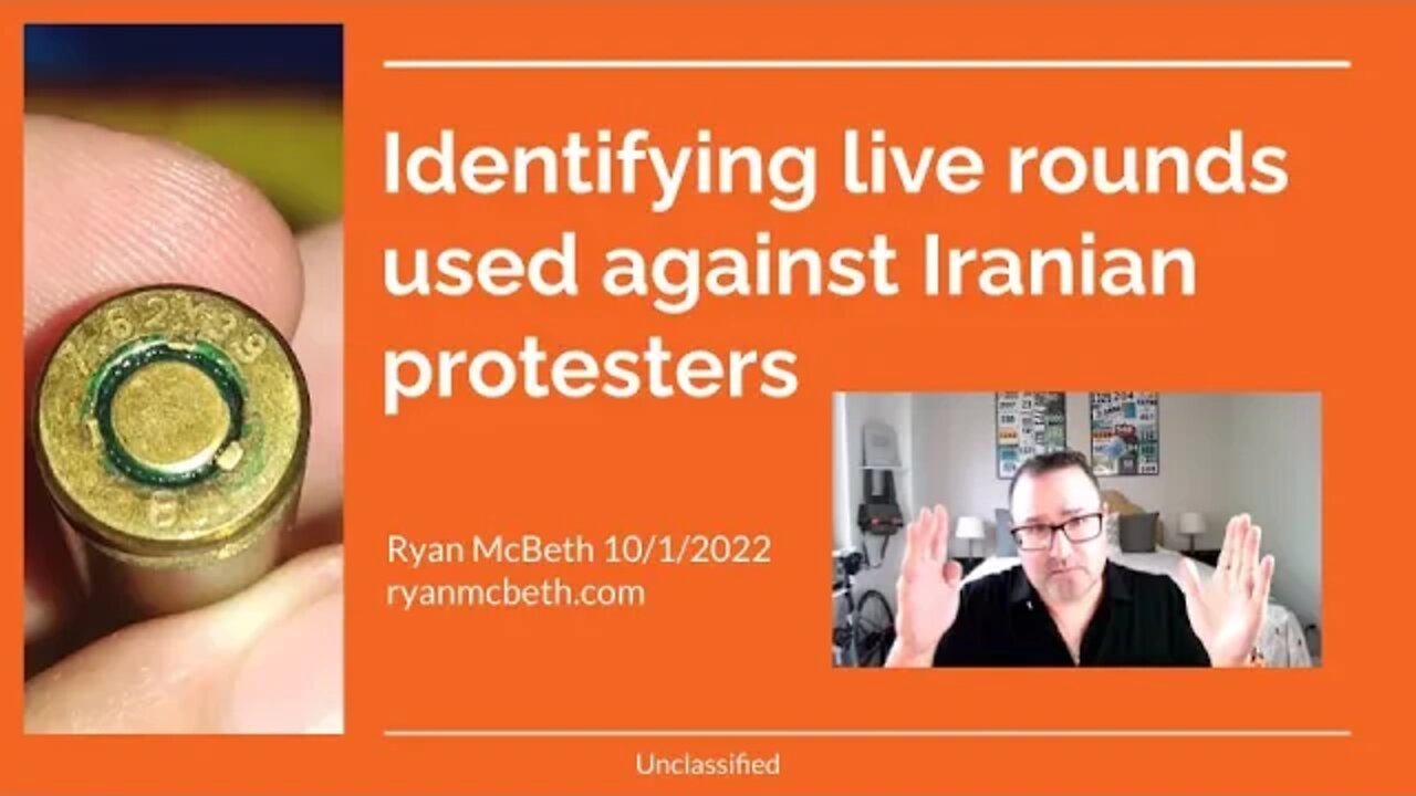 Identifying live rounds used against Iranian protesters