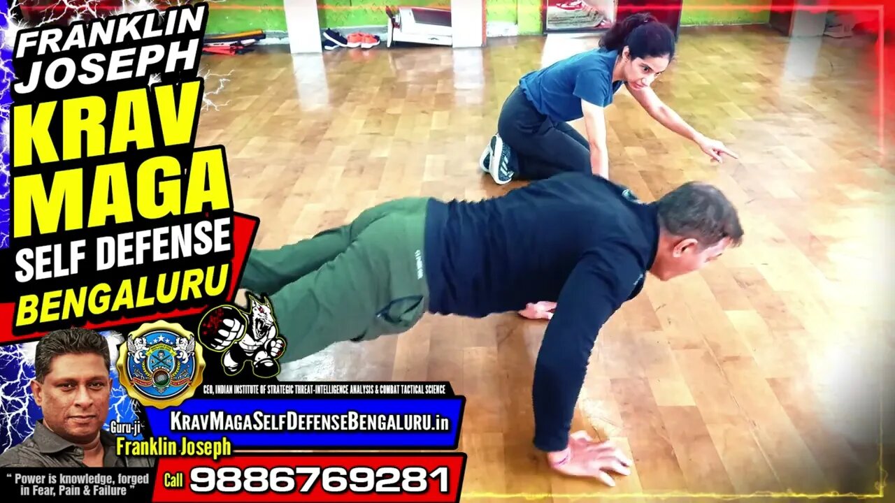 Franklin Joseph Krav Maga in Bengaluru (Self Defense) ~ Strength Push Pull Warmup A358 #KravMaga