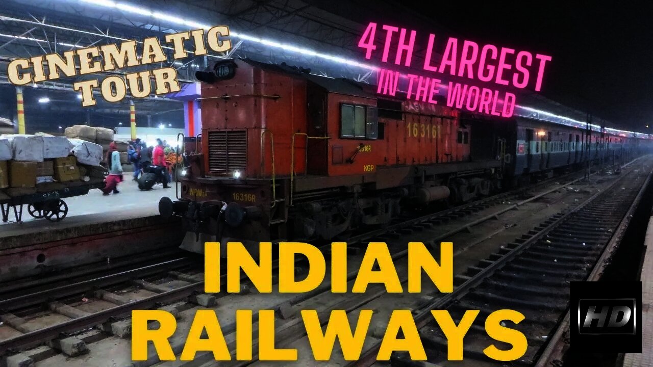 4th LARGEST RAILROAD in the World | A CINEMATIC Tour of the Indian Railways Incredible India! HD