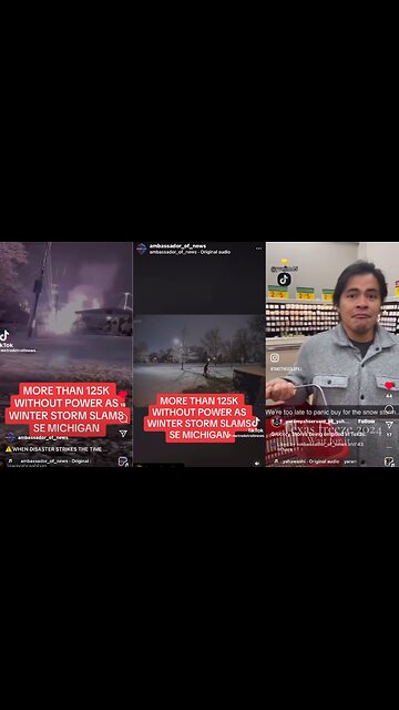 Texas Freeze 2024 Panic Buy/Empty Shelves -More Than 125K w/out power SE Michigan