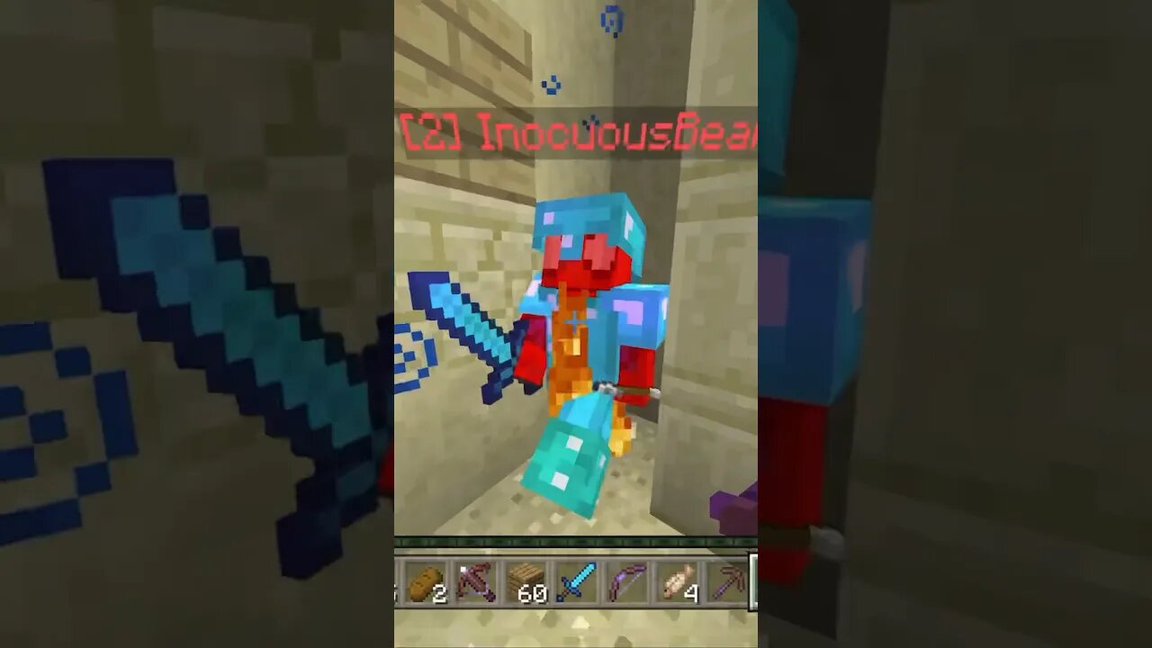 When You Realize Your Teammate Doesn’t Need Help #minecraft #cubecraft #netherite