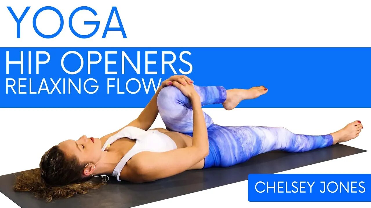 Bedtime Yoga, Opening the Hips for Sleep, Relaxing Flow | with Chelsey Jones