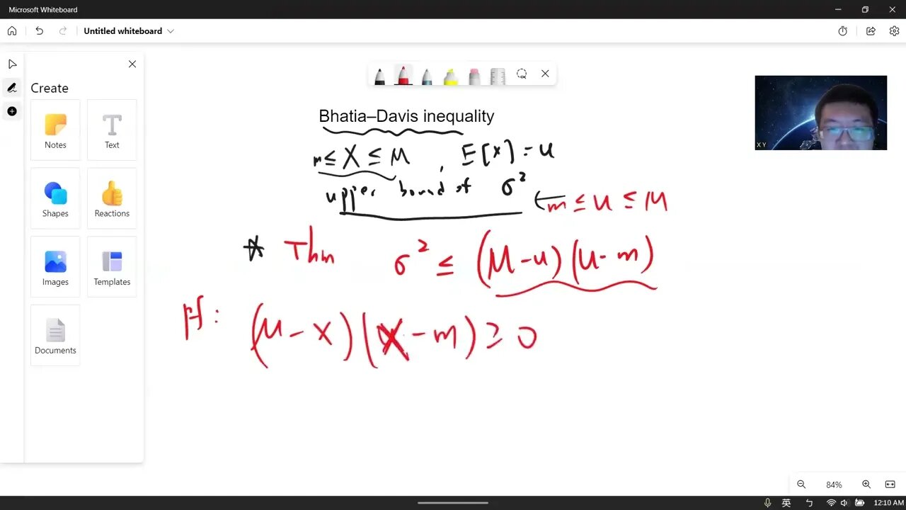 prove Bhatia–Davis inequality