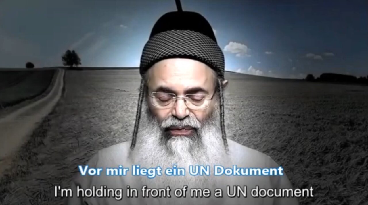 Rabbi Amnon Yitzchak - UN Agenda 2021-2030