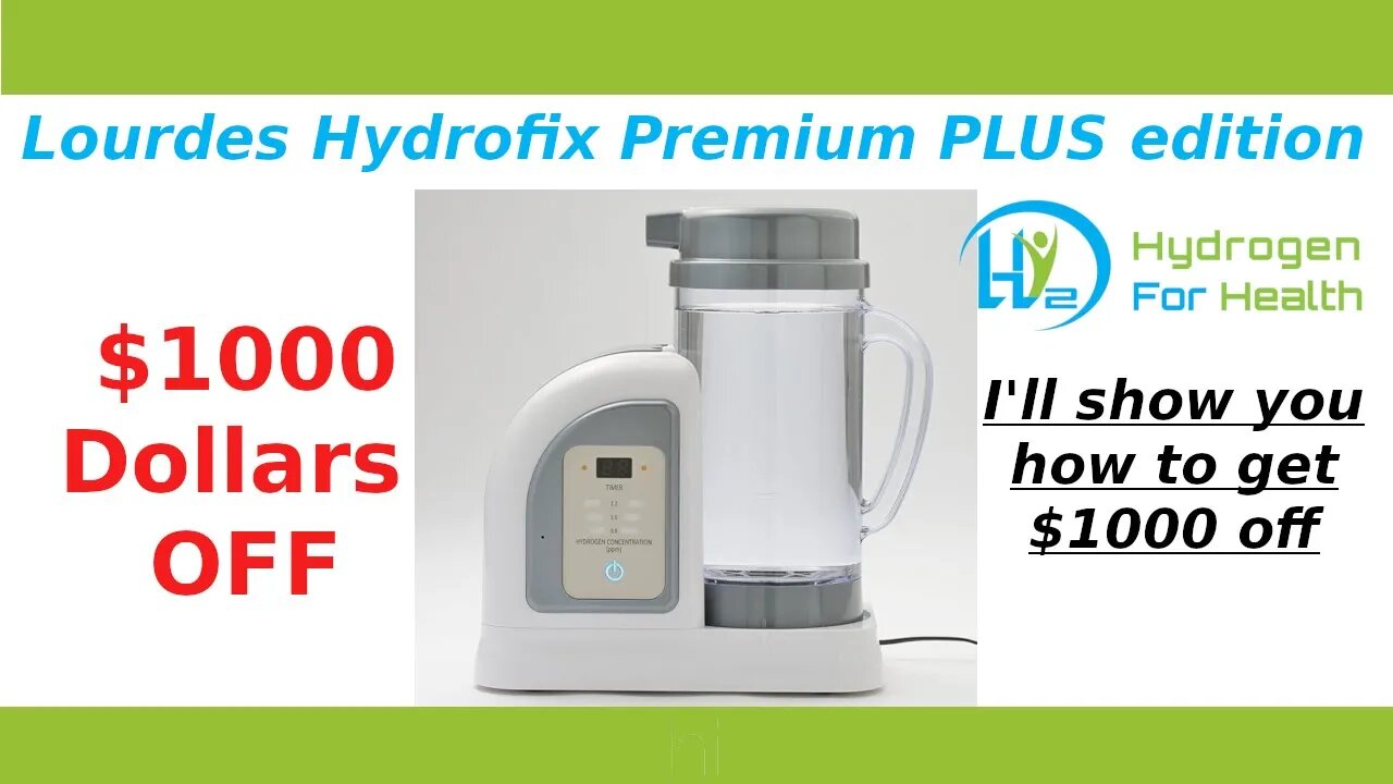 Lourdes Hydrofix How to save $1000 off your purchase of a Premium edition machine.