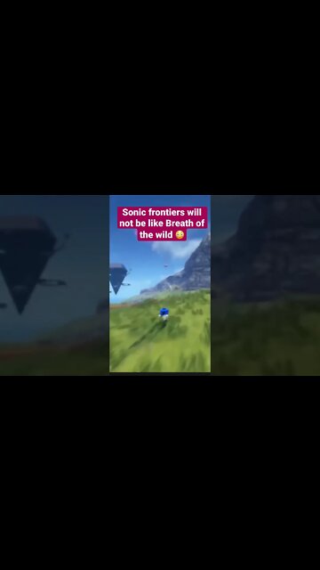 Sonic Frontiers Vs Breath Of The Wild #shorts