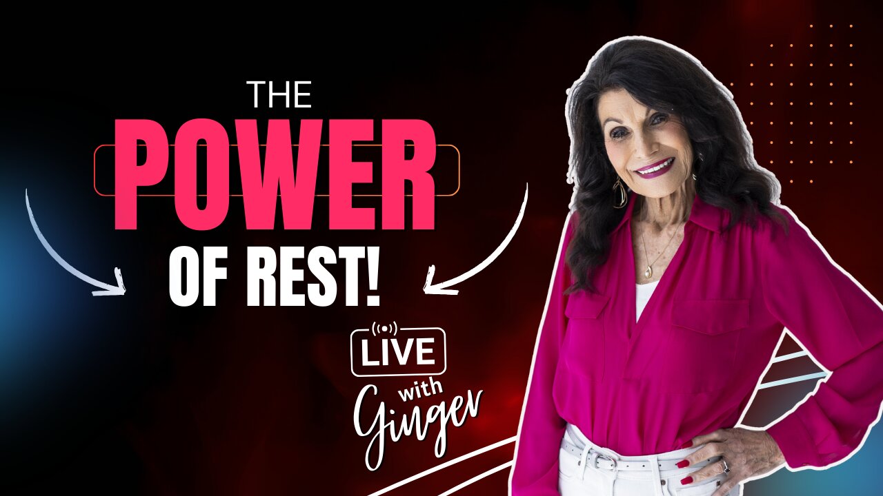 LIVE with GINGER ZIEGLER | The Power of Resting in Him!