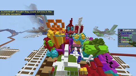 weirdest game I ever played in Cubecraft Eggwars