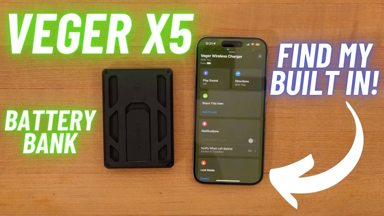 VEGER X5 Power Bank with FIND MY + A WALLET 🔋 Ultimate Travel Companion? Portable MagSafe Charger!