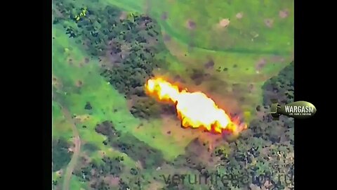 Russia's Meteorit mine clearance rocket used on minefield naar Bakhmut
