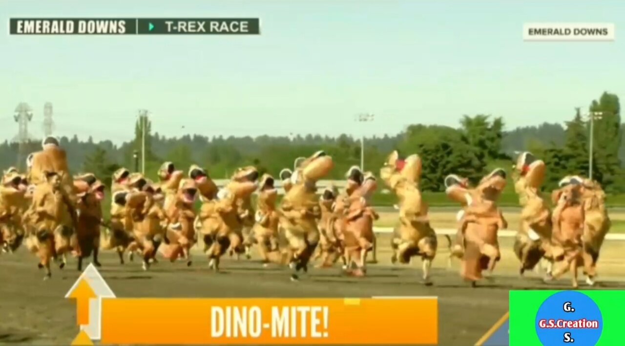 SEE THE EPIC RACE BETWEEN A MASSIVE HOARD OF T-REX