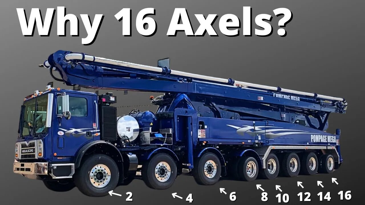 Why One of This Advanced Concrete Trucks Need 16 Axels!?