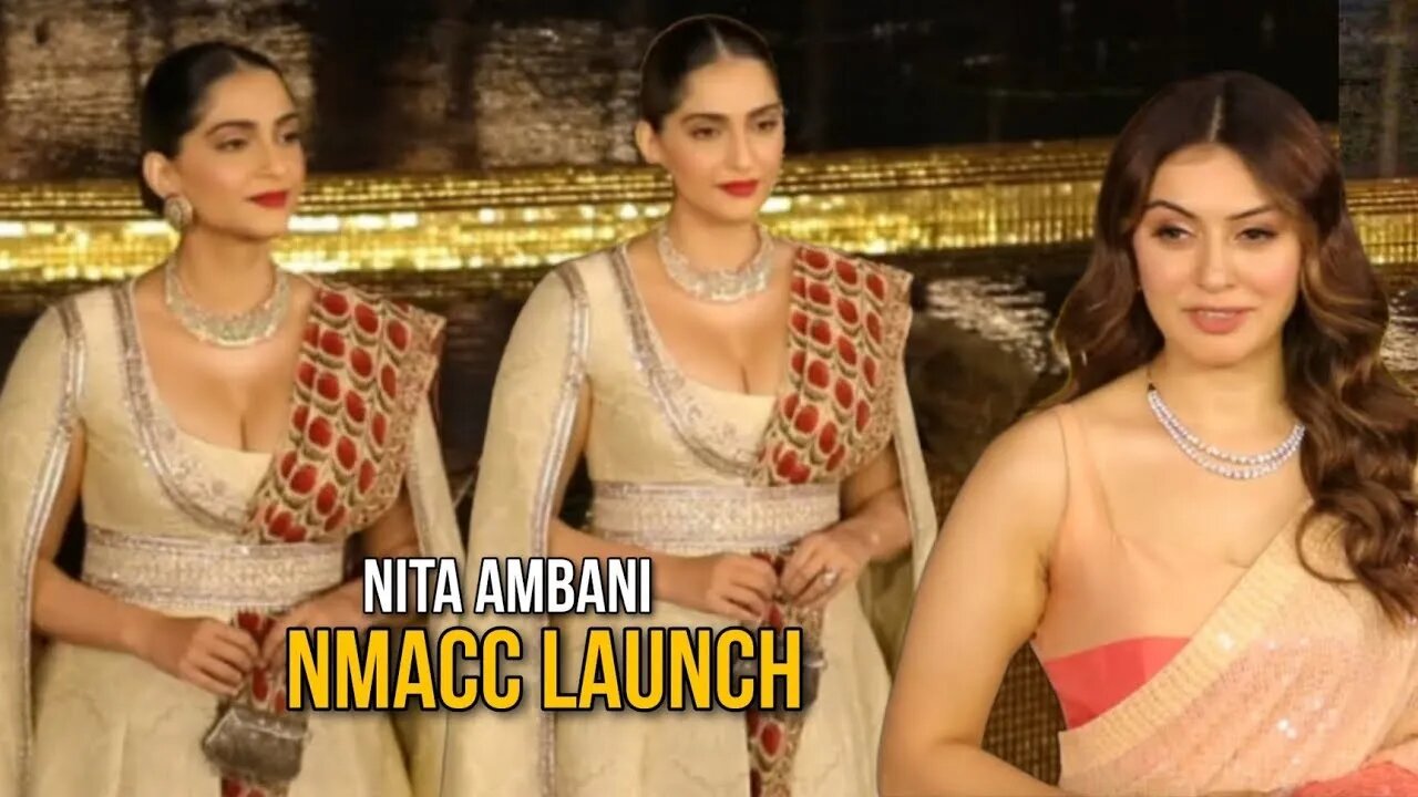 Hotie Sonam Kapoor Makes Grand Apperance at Nita Mukesh Ambani Cultural Centre