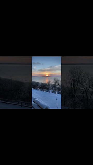 Last Saturday of the month. Sunrise over Lake superior.