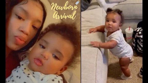 NLE Choppa & Mariah's Daughter Clover Begins To Walk!🚶🏽‍♀️