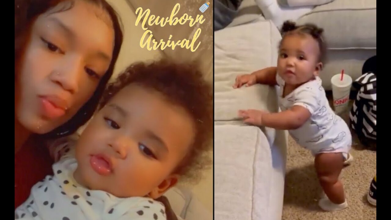 NLE Choppa & Mariah's Daughter Clover Begins To Walk!🚶🏽‍♀️