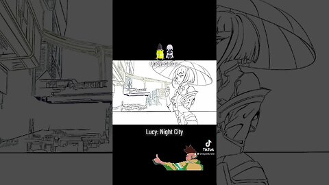 Lucy: Night City Speed-paint