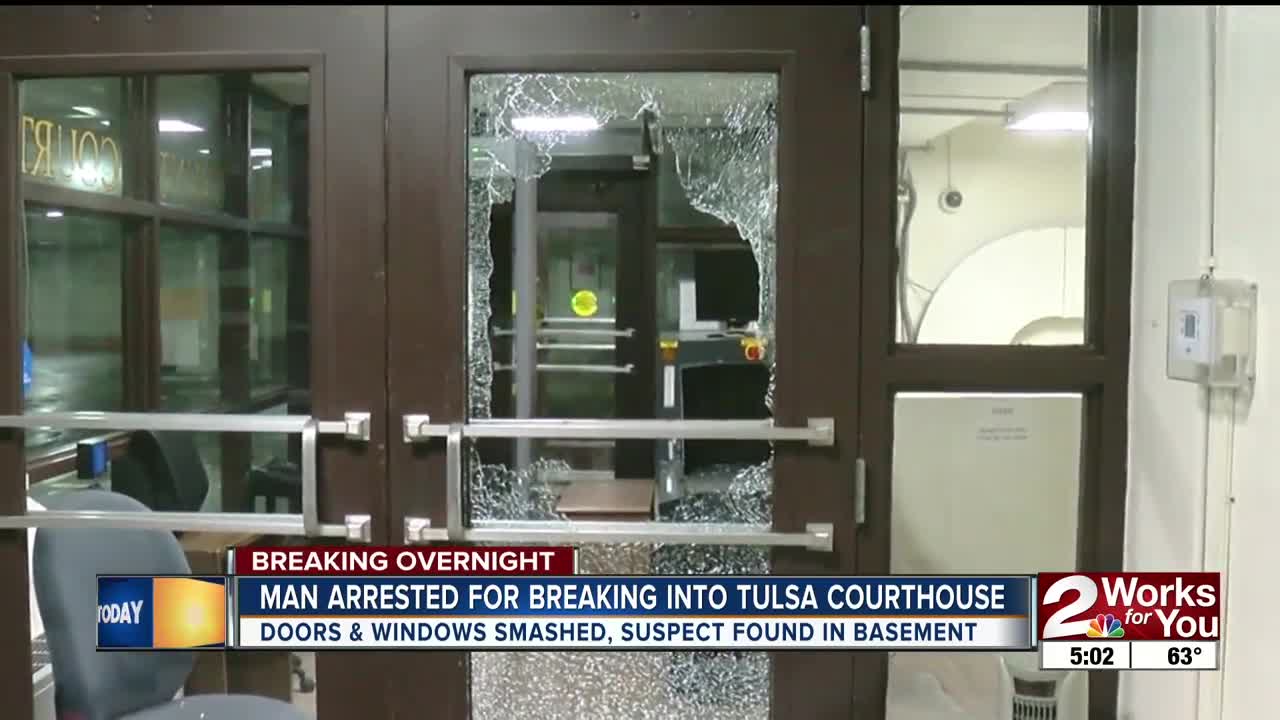 TCSO: Man breaks into Tulsa Courthouse, says being chased