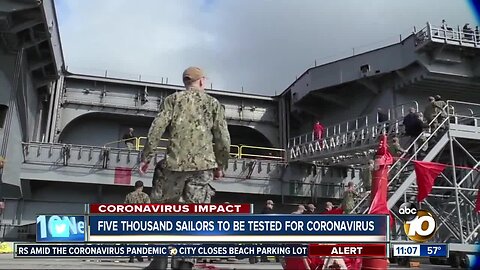 Five thousand sailors to be tested for coronavirus