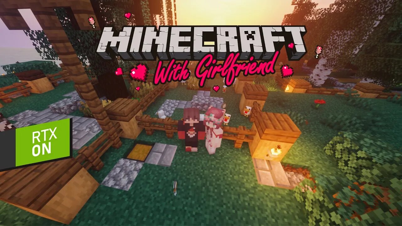 Building the Cow and Chicken Farm | Minecraft with Girlfriend • Day 9