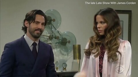 Kate Beckinsale kisses Milo Ventimiglia in James Corden sketch #lateshow