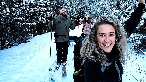 CROWN LAND Backcountry Skiing | Lunch on the Border of ALGONQUIN PARK