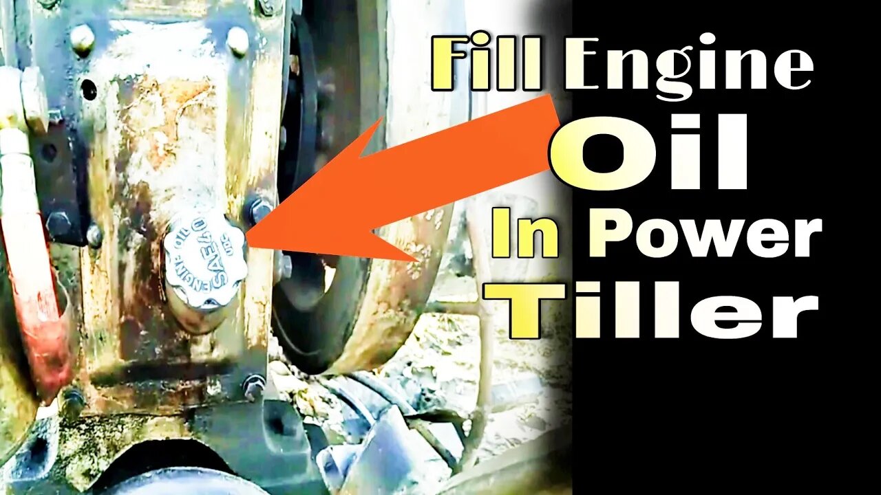 Fill Engine Oil In Kamco Power Tiller | How To Fill Engine Oil In Power .. Mechanic PP