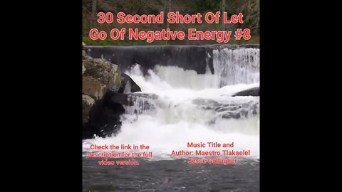 30 Second Short Of Let Go Of Negative Energy | #meditation #shorts #shortsvideo #waterfall #8