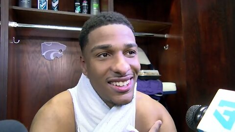 Kansas State Basketball | David N'Guessan Postgame Interview | K-State 77, Montana State 65