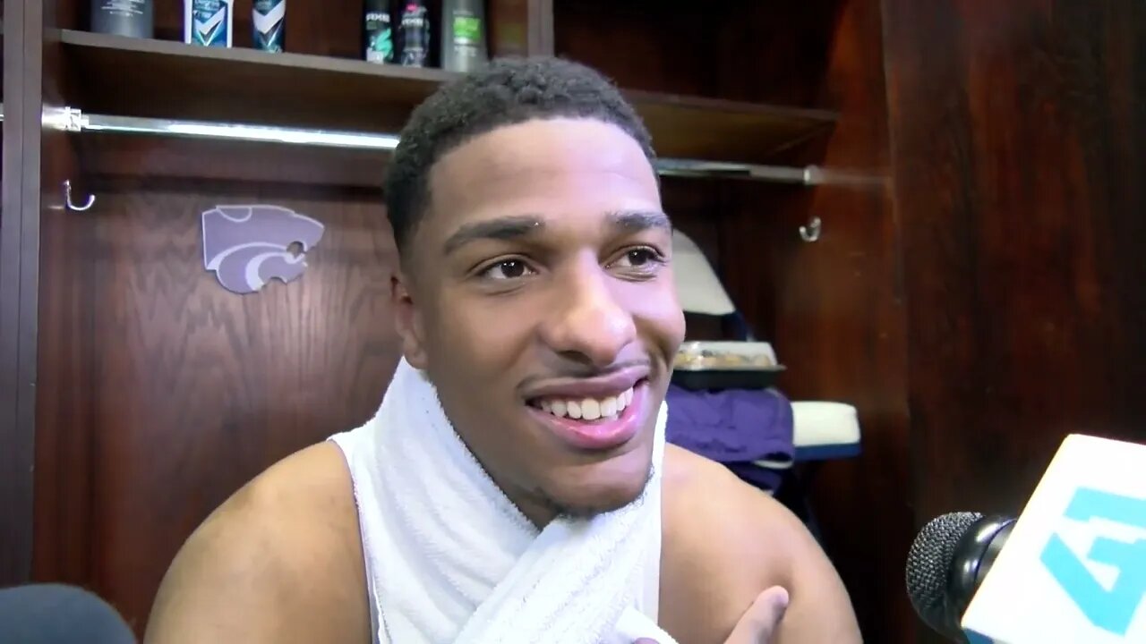 Kansas State Basketball | David N'Guessan Postgame Interview | K-State 77, Montana State 65
