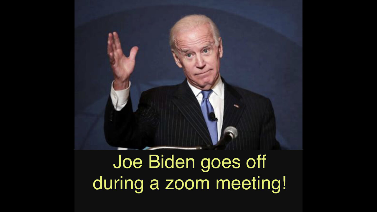 Joe Biden during zoom call, so disrespectful