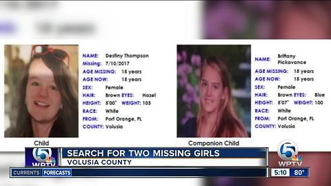 Missing child alert issued for 2 teens from Volusia County, Florida