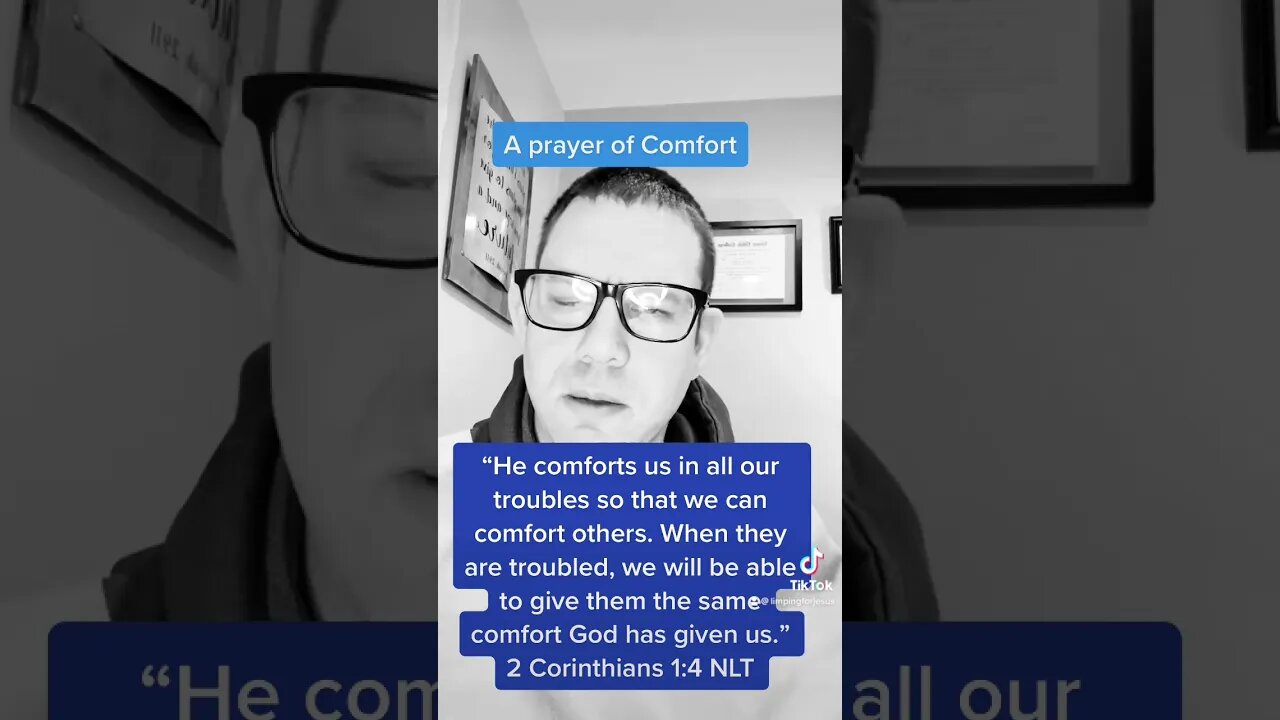 Prayer of Comfort! #jesus #tiktok #prayingforyou #uplifting